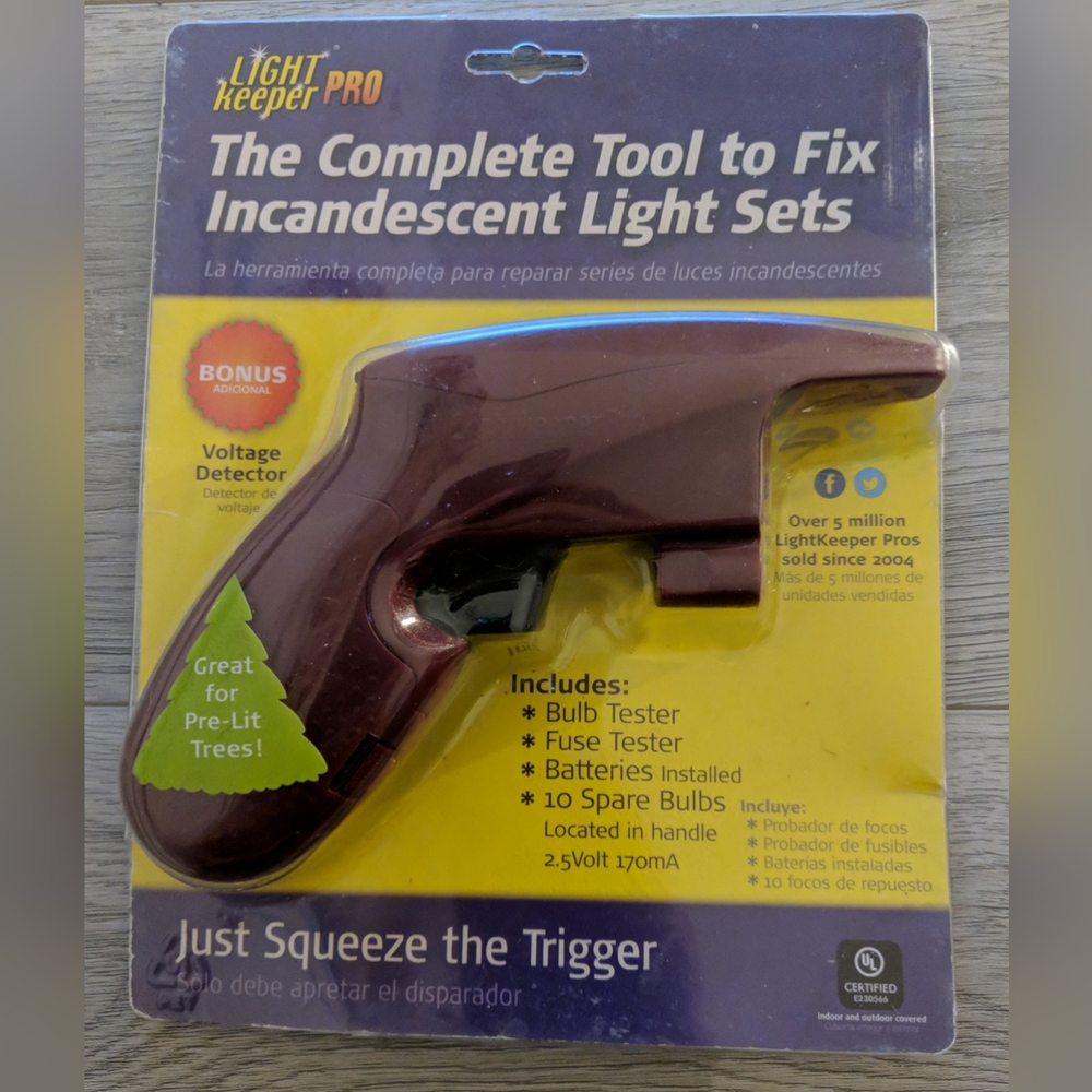 Holiday String Light Repair Tool - Maroon